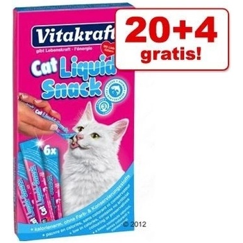 Vitakraft Cat Liquid-snack s kuraťom + taurín 24 x 15 g