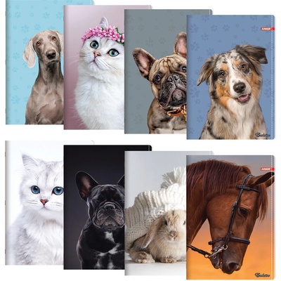 Junior Sešit A4 linkovaný 444 Exclusive Cute Animals
