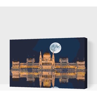 Vymalujsisam.cz Malování podle čísel Noc v Budapešti Maďarsko Velikost Rámování S vnitřním rámem