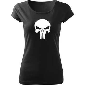 Image 1 of DRAGOWA дамска тениска с къс ръкав Punisher, черна, 150г/м2 (4053)