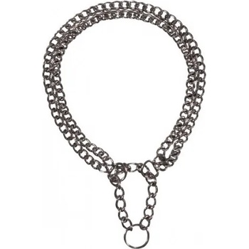 TRIXIE Choke Chain Double Row Chromed - Двоен метален нашийник, колие за кучета 40 см/ 0.2 см