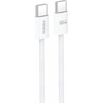 Foneng X110 typ C na typ C - PD 60W 3A, 1,2m, bílý