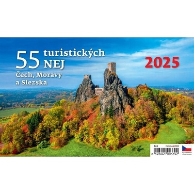 stolný 55 turistických naj Čiech Moravy a Sliezska 2025
