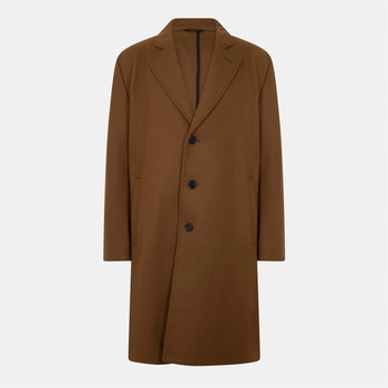 Hugo Men's Malox2341 Overcoat - Rust/Copper