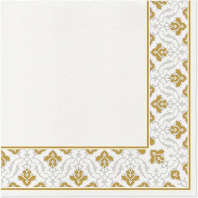 Airland Obrúsky Paw Floral Frame Gold 40x40cm