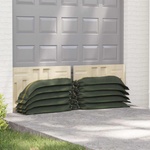 vidaXL Торби с пясък 100 бр. Тъмен зелен 100 x 25 cm HDPE (3406149)