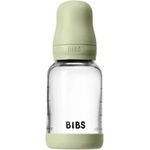 BIBS Стъклена бебешка бутилка Bibs - С каучуков биберон, 120 ml, Sage (5019250) - baby