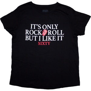 The Rolling Stones Sixty It's only R&R but I like it (Foiled) Black S Дамски Риза (RSTS169LB01)