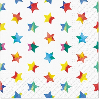 TaT Obrúsky Rainbow Stars 33x33cm