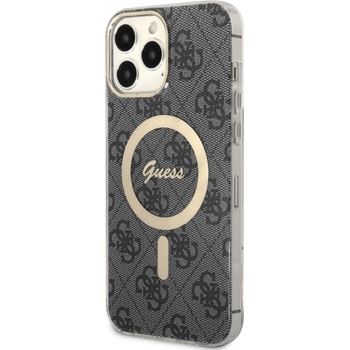 Púzdro Guess 4G IML MagSafe iPhone 13 Pro Max čierne