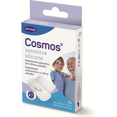 PAUL HARTMANN Cosmos sensitive silicone ultra jemná 2 vel. 8 ks