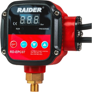 Raider (Standard) Електронен пресостат Raider RD-EPC07 - 2, 2 kW, 1/4" , 80°C, Digital (070194)
