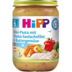 Hipp БИО Рибно меню паста с филе от треска от Аляска и зеленчуци 5м+ 190г