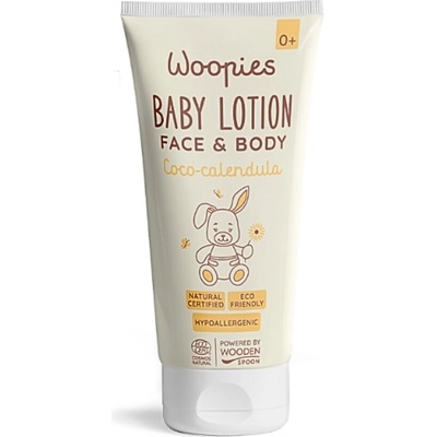 Wooden Spoon Woopies dětské tělové mléko kokos a měsíček 100 ml