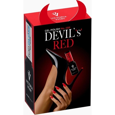 Victoria Vynn Devil`s Red Op Oh My Gloss sada 2ks gel laků 466 8ml