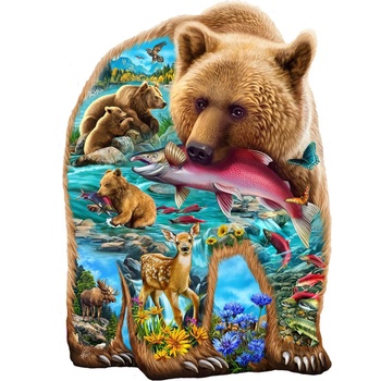 SunsOut - Puzzle A Bear in the Woods - 1 000 piese