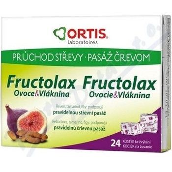Fructolax Ovoce & Vláknina 24 žvýkacích kostek od 260 Kč - Heureka.cz