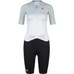Castelli Дамски скин за колоездене Castelli Women's Free Sanremo Tri Suit S/S Cycling skinsuit - White / Black (102-4514-0314)