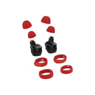 kwmobile 4x Аксесоари за Samsung Galaxy Buds / Buds Plus - червен