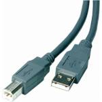 Vivanco Кабел Vivanco - 25407, USB-A/USB-B, 1.8 m, сив (25407)