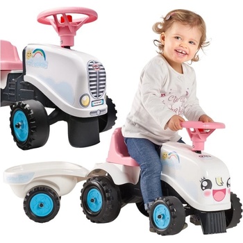 Falk Slide Car Detské vozidlo Rainbow Farm Slide Number Plate Biela