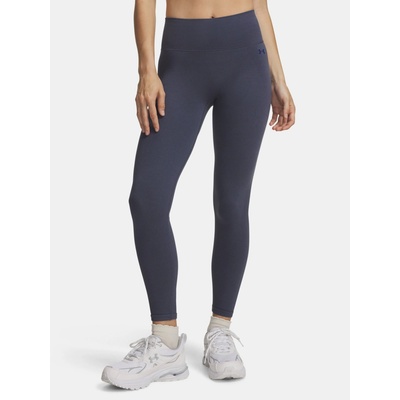 Bezšvové bavlnené legíny Under Armour pre ženy modrá biela