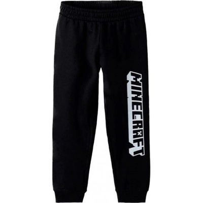 Minecraft dětské tepláky černé