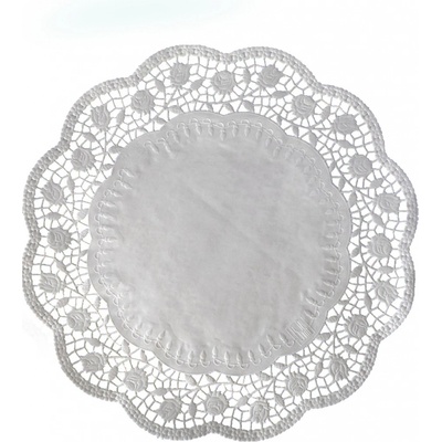 Dekorativní krajky kulaté pr. 30 cm (100 ks)
