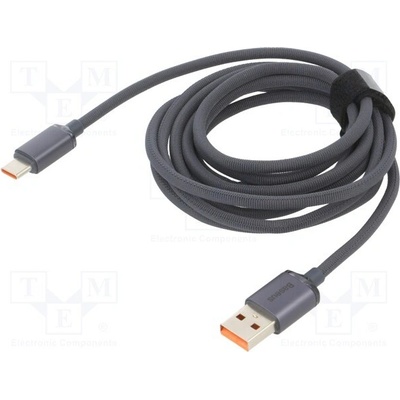 Baseus CAJY000501 USB 2.0, USB A vidlice, USB C vidlice, 2m, černý