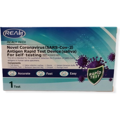 Hangzhou Realy Tech Novel Coronavirus SARS-Cov-2 Antigen Rapid Test Device saliva 1 ks – Zboží Dáma