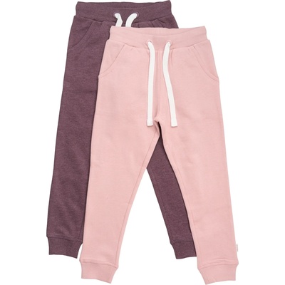 Minymo Детски анцунг долнище Minymo Kid's Basic 37 Sweat Pants (2-Pack) Tracksuit trousers - Misty Rose - размер 146 (701-0958-0622)