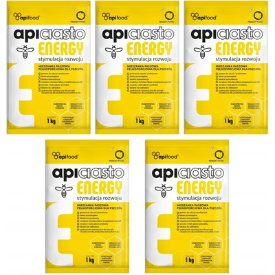 APIFOOD těsto pro včely Apiciasto Energy energetické 5 x 1 kg – Zbozi.Blesk.cz