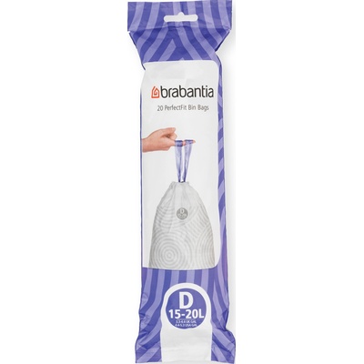 Brabantia Торбички за боклук Brabantia PerfectFit размер D 15-20 л 120 бр (138201)