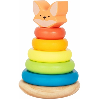 BusyKids Drevená pyramída Liška 0684910928182