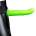 Ouch! Glow in the Dark Textured Curved Hollow Strap-on 8" 20cm