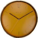 NeXtime Стенен часовник Essential Gold оранжев (3252FM)