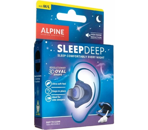 Alpine Štuple do uší SleepDeep na spanie