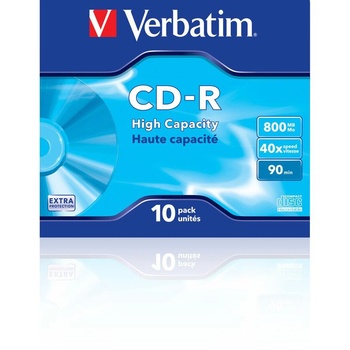 Verbatim CD-R High Capacity 800 MB 40x 10 броя (43428) (43428)