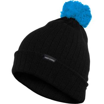 Urban Classics Зимна шапка бийни Contrast Bobble Beanie blk/turUB-TB311-00048 - Черен, размер one size