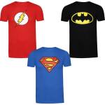 Lizenz Детска тениска DC COMICS Superman Batman Flash Kids T-shirt Pack of 3