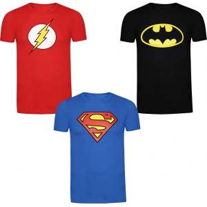 Lizenz Детска тениска DC COMICS Superman Batman Flash Kids T-shirt Pack of 3