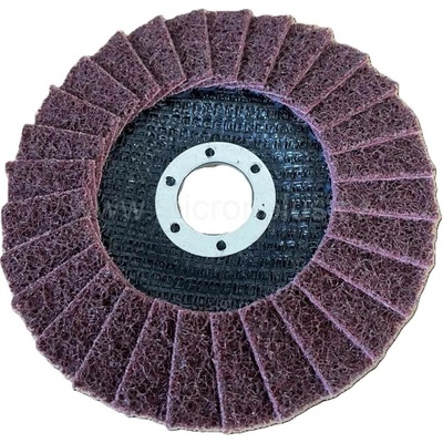 Lamelový kotouč Brusné rouno (Scotch-Brite) 125x22,23 Lamelový kotouč Brusné rouno 125x22,23 MED (A120) vínový