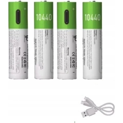 Akumulátor lithium-iontový pan a paní gadget 10440 700 mAh 4 ks
