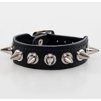 Black & metal гривна spikes 1 - bwz-181