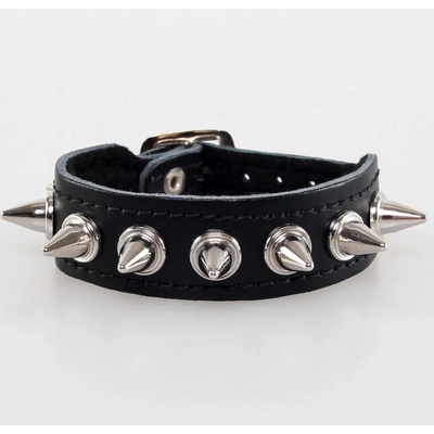 Black & metal гривна spikes 1 - bwz-181