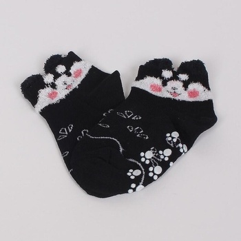 Image 1 of Бебешки чорапи в черно с коте