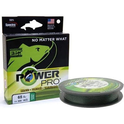 POWER PRO Pletená šnúra Braided Line Moss Green 135 m 0,19 mm 13 kg