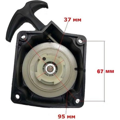 UNI Стартер за бензинов тример 43cc и 52cc, с меко дърпане EasyOn (UNI-03326 / UNI-010178)