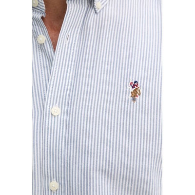 U. S. Polo Assn U. S. Polo Assn. риза мъжка от памук Oxford Stripe (MUP3231)