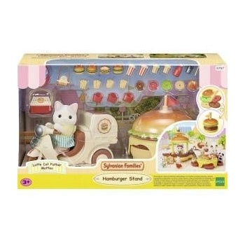 EPOCH SYLVANIAN Figure Barrier restaurant with hamburger. . 05757 57575